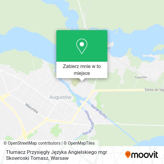 Mapa Tłumacz Przysięgły Języka Angielskiego mgr Skowroski Tomasz