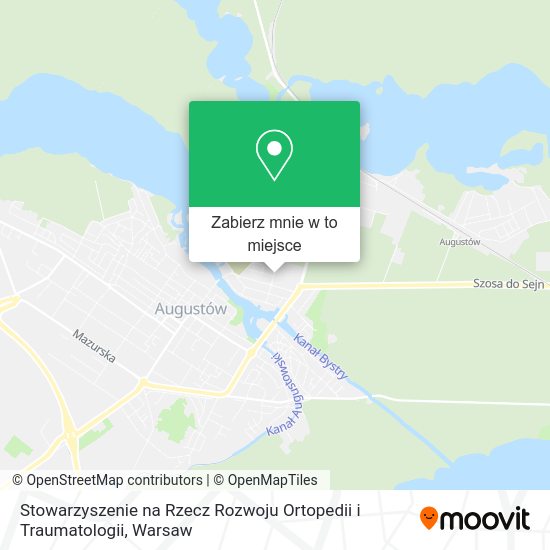 Mapa Stowarzyszenie na Rzecz Rozwoju Ortopedii i Traumatologii