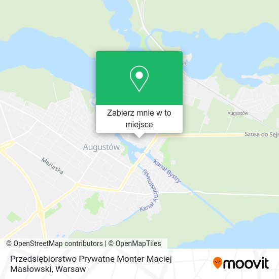 Mapa Przedsiębiorstwo Prywatne Monter Maciej Masłowski