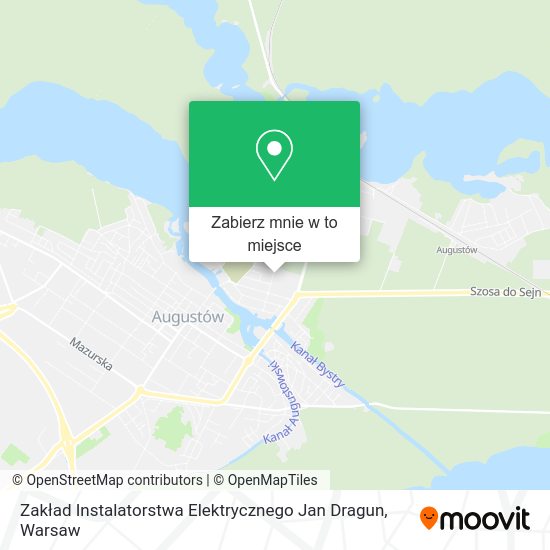 Mapa Zakład Instalatorstwa Elektrycznego Jan Dragun