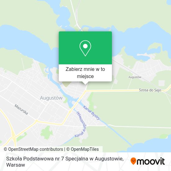 Mapa Szkoła Podstawowa nr 7 Specjalna w Augustowie