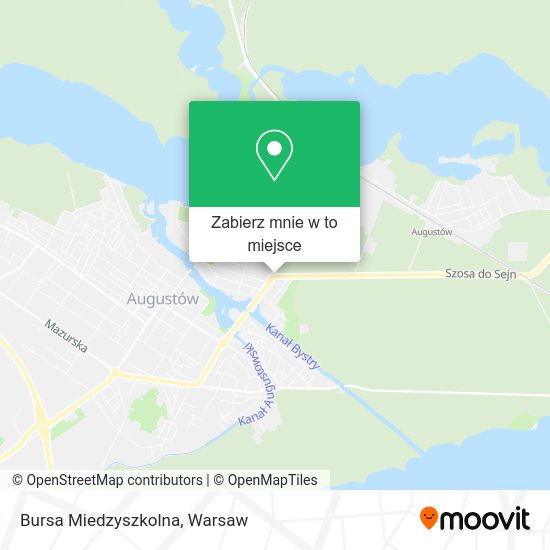 Mapa Bursa Miedzyszkolna