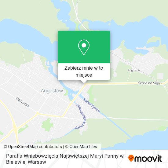 Mapa Parafia Wniebowzięcia Najświętszej Maryi Panny w Bielawie