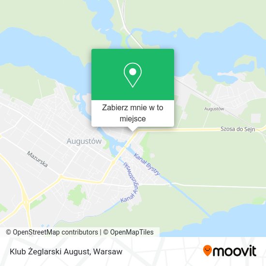 Mapa Klub Żeglarski August