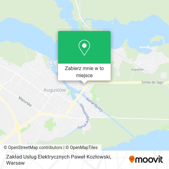 Mapa Zakład Usług Elektrycznych Paweł Kozłowski