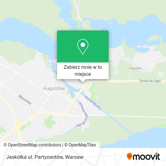 Mapa Jaskółka ul. Partyzantów