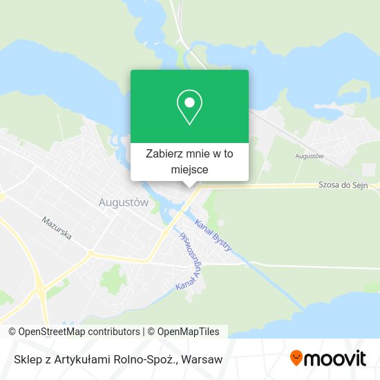 Mapa Sklep z Artykułami Rolno-Spoż.