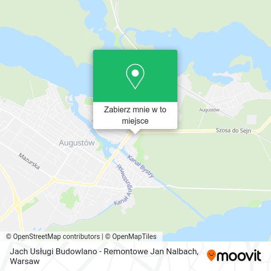 Mapa Jach Usługi Budowlano - Remontowe Jan Nalbach