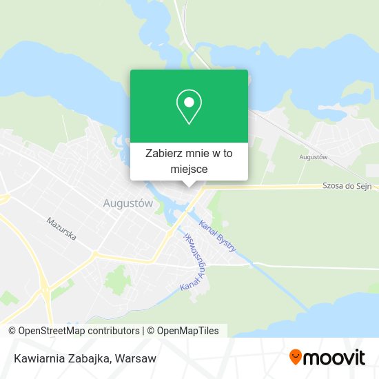 Mapa Kawiarnia Zabajka