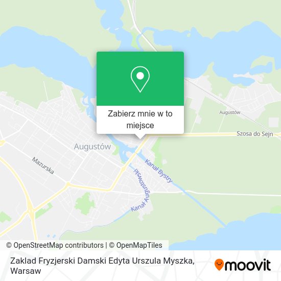 Mapa Zaklad Fryzjerski Damski Edyta Urszula Myszka