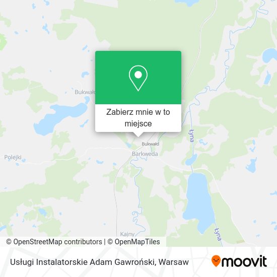 Mapa Usługi Instalatorskie Adam Gawroński