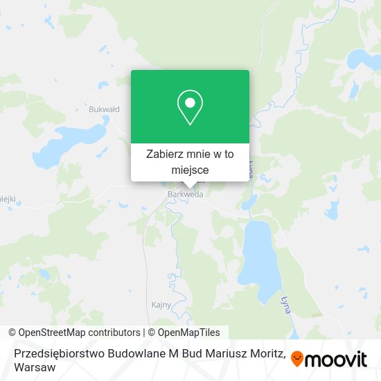 Mapa Przedsiębiorstwo Budowlane M Bud Mariusz Moritz