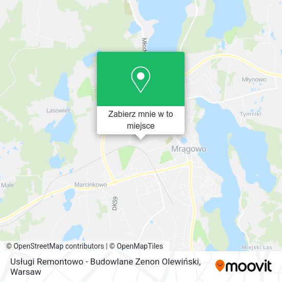 Mapa Usługi Remontowo - Budowlane Zenon Olewiński