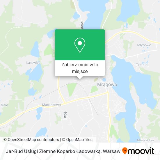 Mapa Jar-Bud Usługi Ziemne Koparko Ładowarką