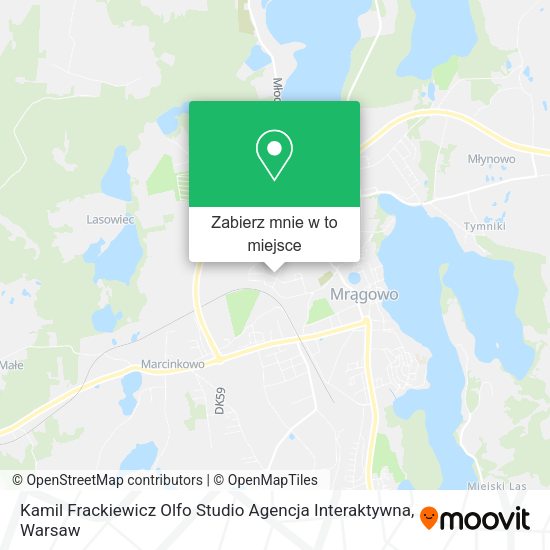 Mapa Kamil Frackiewicz Olfo Studio Agencja Interaktywna