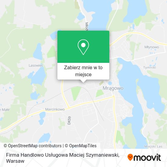 Mapa Firma Handlowo Usługowa Maciej Szymaniewski