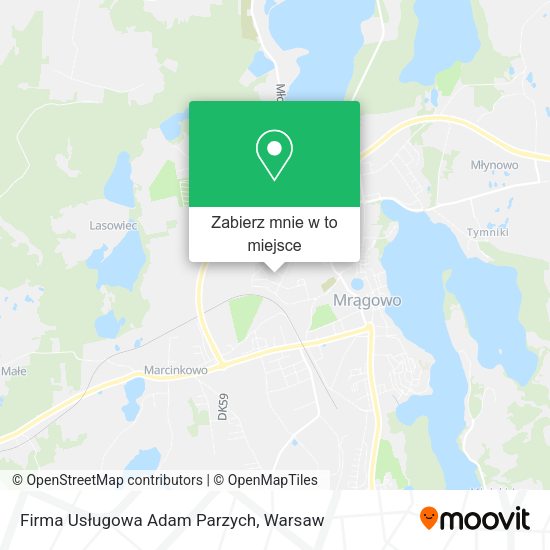 Mapa Firma Usługowa Adam Parzych