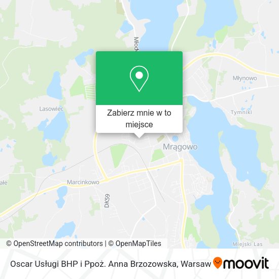 Mapa Oscar Usługi BHP i Ppoż. Anna Brzozowska