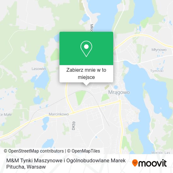 Mapa M&M Tynki Maszynowe i Ogólnobudowlane Marek Pitucha