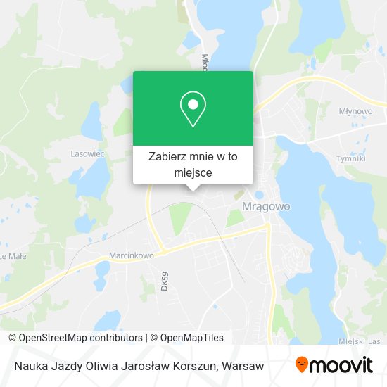 Mapa Nauka Jazdy Oliwia Jarosław Korszun