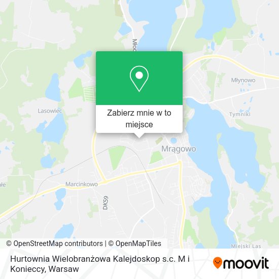 Mapa Hurtownia Wielobranżowa Kalejdoskop s.c. M i Konieccy