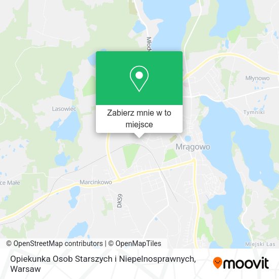 Mapa Opiekunka Osob Starszych i Niepelnosprawnych