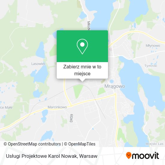 Mapa Usługi Projektowe Karol Nowak