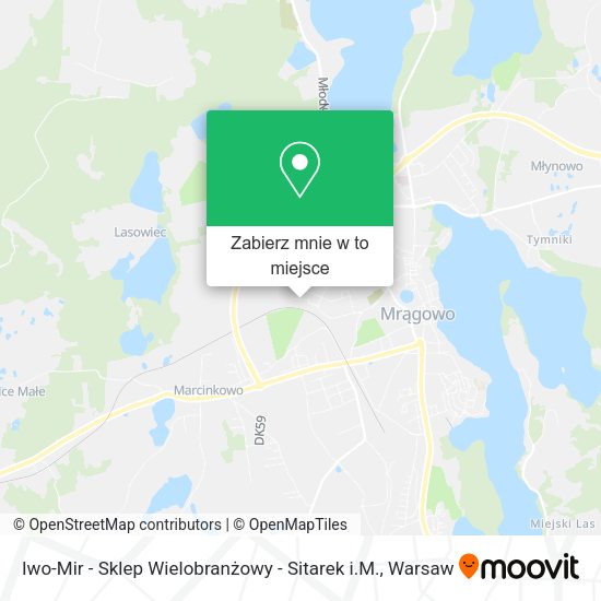 Mapa Iwo-Mir - Sklep Wielobranżowy - Sitarek i.M.