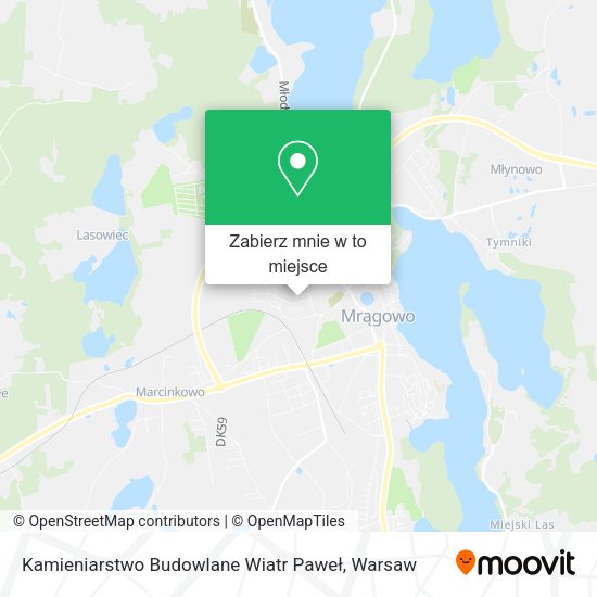 Mapa Kamieniarstwo Budowlane Wiatr Paweł