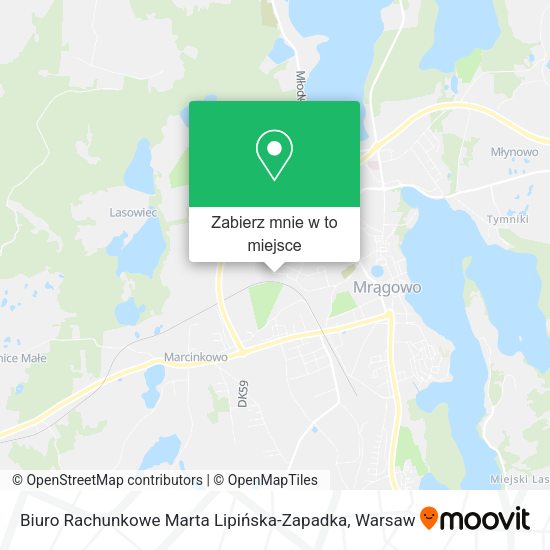 Mapa Biuro Rachunkowe Marta Lipińska-Zapadka