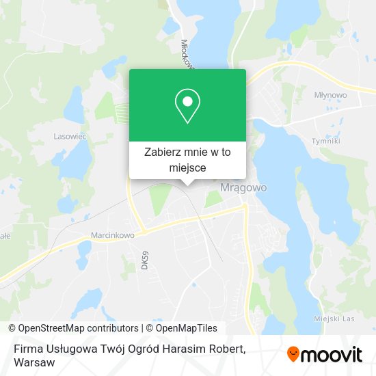 Mapa Firma Usługowa Twój Ogród Harasim Robert