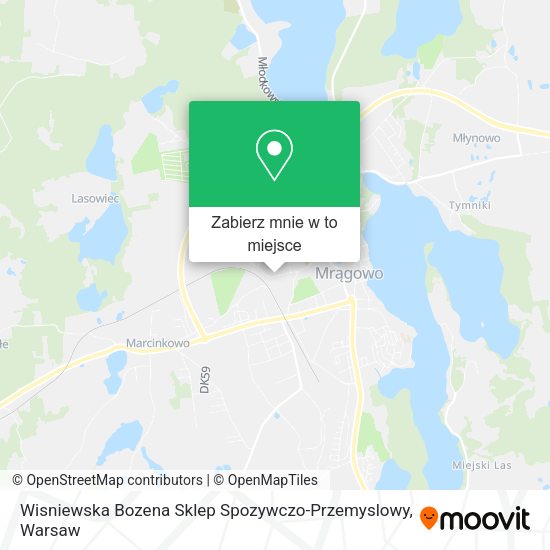 Mapa Wisniewska Bozena Sklep Spozywczo-Przemyslowy