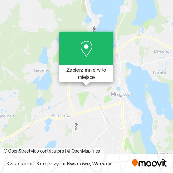 Mapa Kwiaciarnia. Kompozycje Kwiatowe