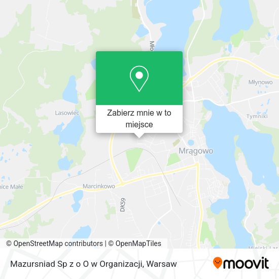 Mapa Mazursniad Sp z o O w Organizacji