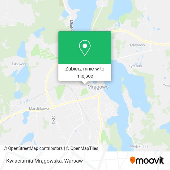 Mapa Kwiaciarnia Mrągowska