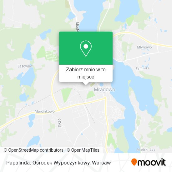 Mapa Papalinda. Ośrodek Wypoczynkowy