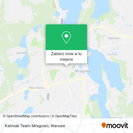 Mapa Kaliniak Team Mragowo