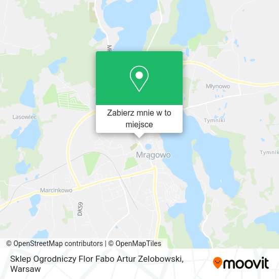 Mapa Sklep Ogrodniczy Flor Fabo Artur Zelobowski