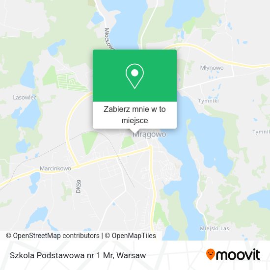 Mapa Szkola Podstawowa nr 1 Mr