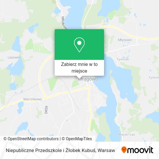 Mapa Niepubliczne Przedszkole i Żłobek Kubuś