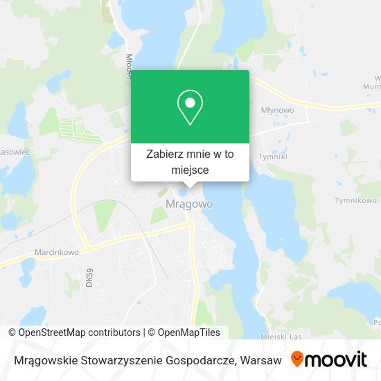 Mapa Mrągowskie Stowarzyszenie Gospodarcze