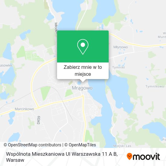 Mapa Wspólnota Mieszkaniowa Ul Warszawska 11 A B