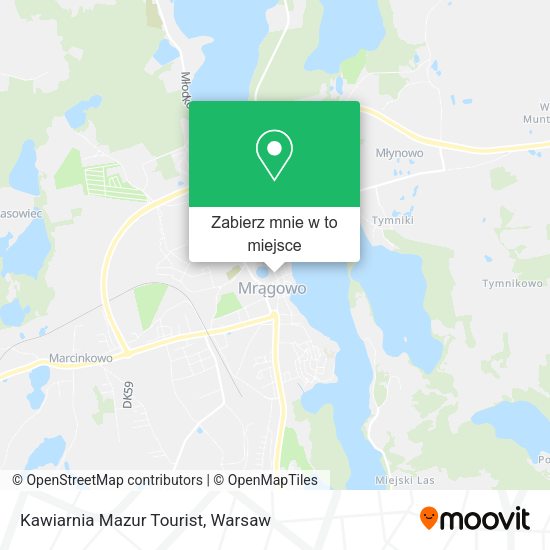 Mapa Kawiarnia Mazur Tourist