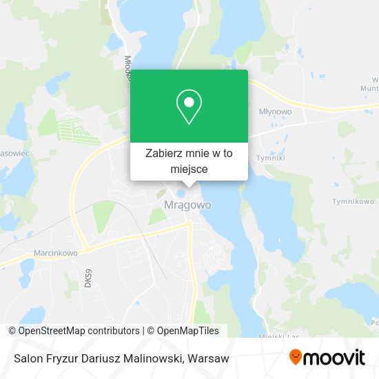 Mapa Salon Fryzur Dariusz Malinowski