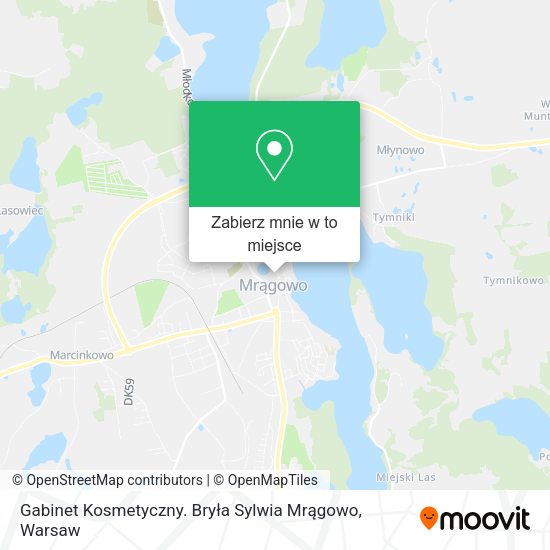 Mapa Gabinet Kosmetyczny. Bryła Sylwia Mrągowo