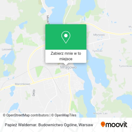 Mapa Papież Waldemar. Budownictwo Ogólne