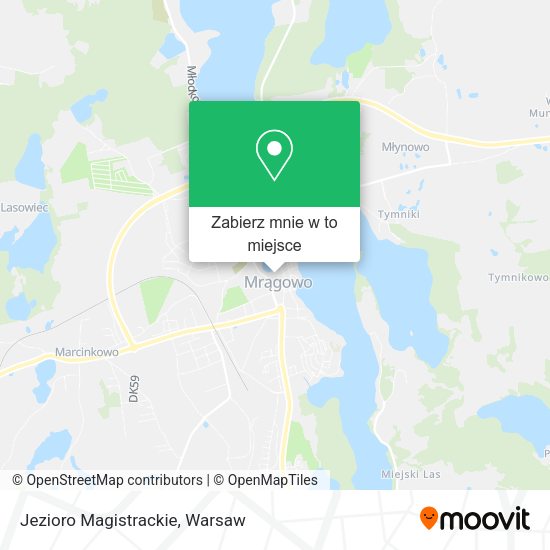 Mapa Jezioro Magistrackie