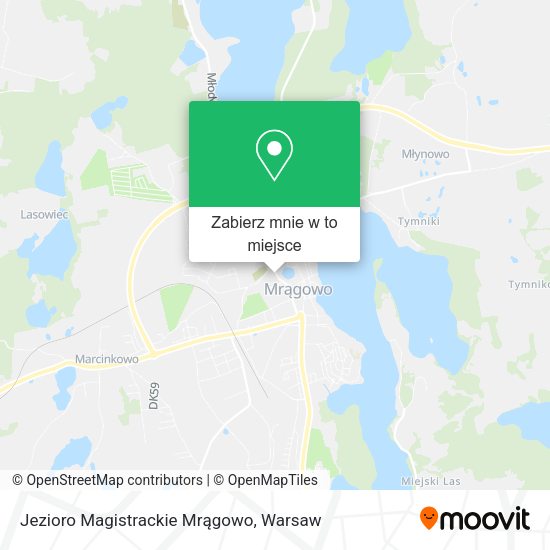 Mapa Jezioro Magistrackie Mrągowo