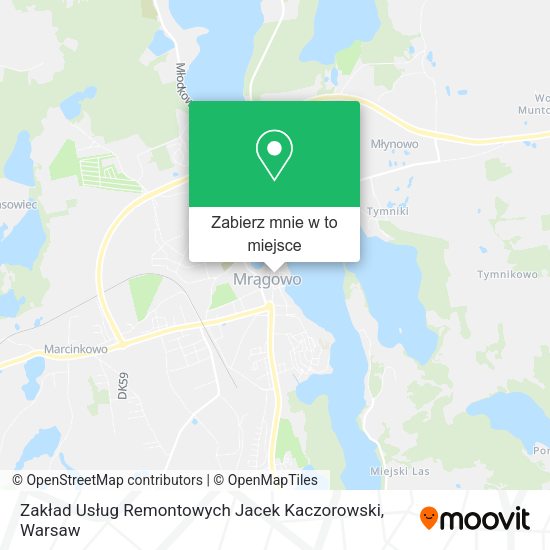 Mapa Zakład Usług Remontowych Jacek Kaczorowski