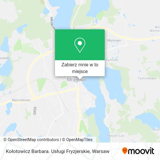 Mapa Kołotowicz Barbara. Usługi Fryzjerskie